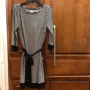 Laundry by design black and white striped dress
